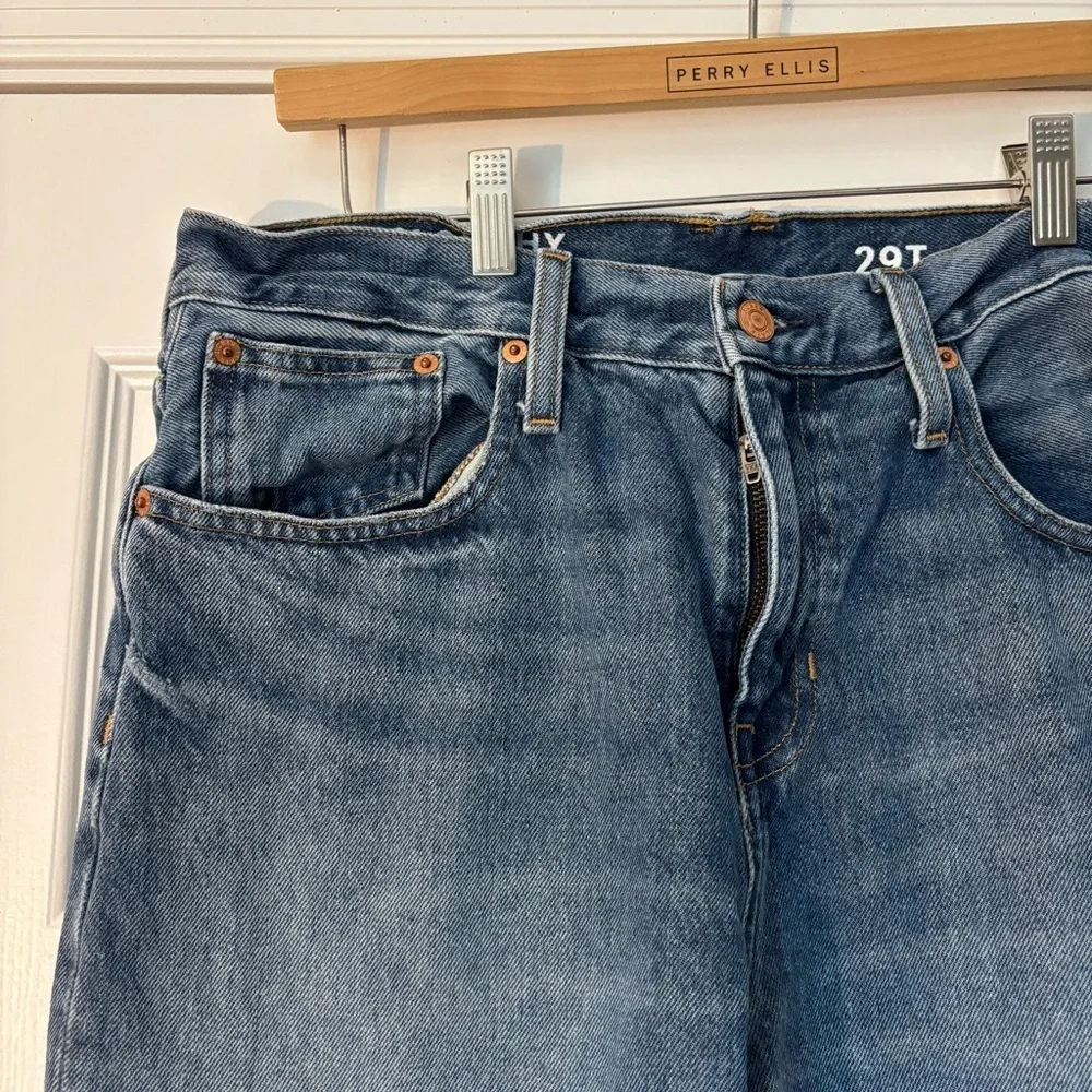 J. Crew Slouchy Boyfriend Jean in Southern Sky Wash Distressed Mom Baggy 29T L - Picture 5 of 11